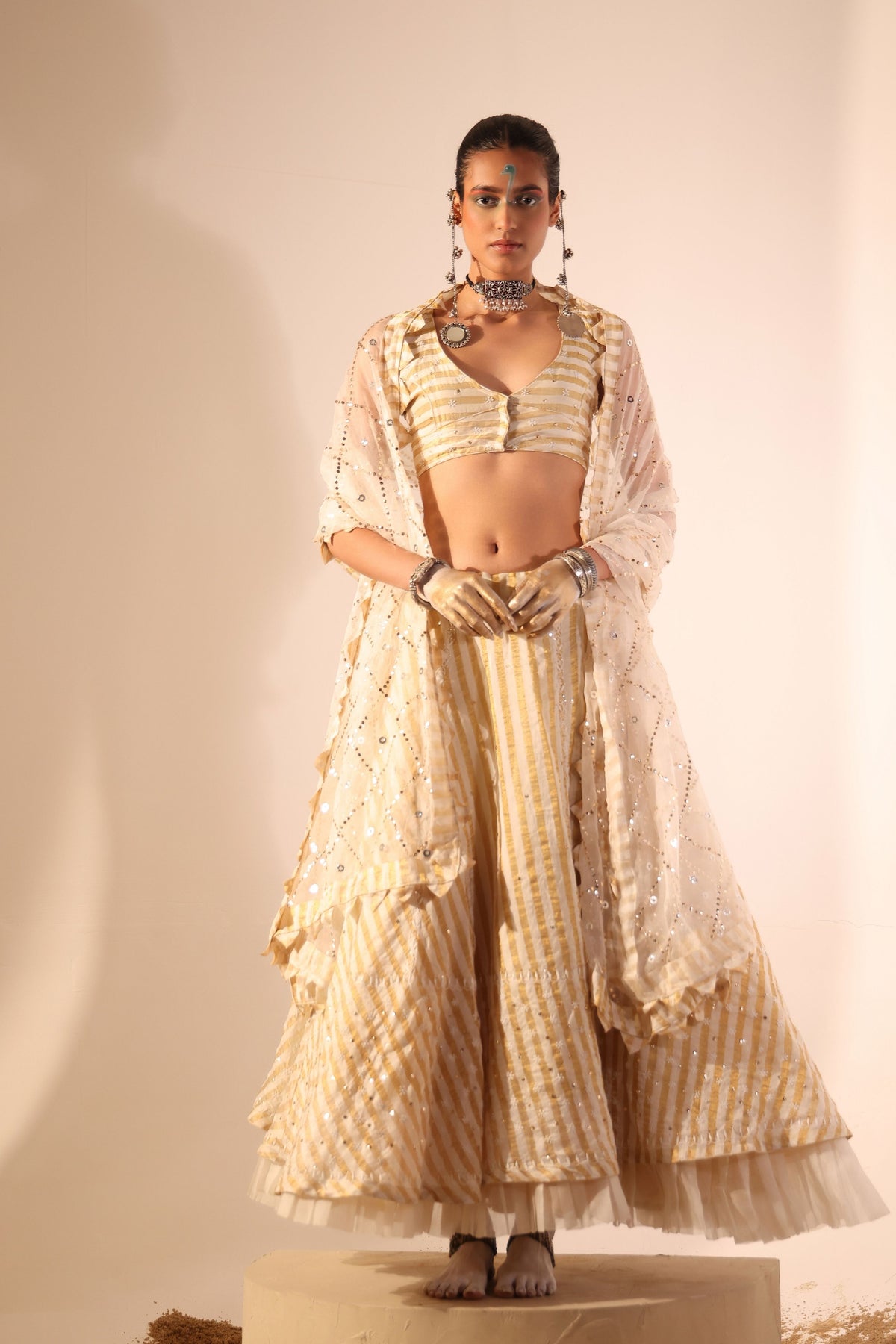 Gold Lehenga Set