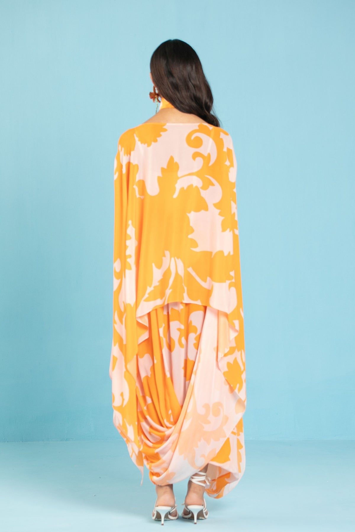 Orange Kaftan Dress