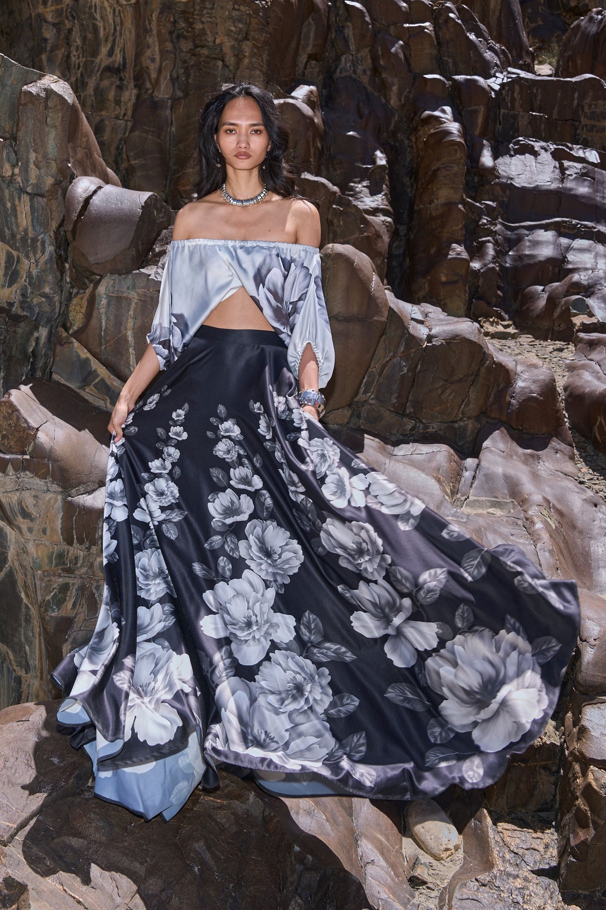 Floral Surplice Top