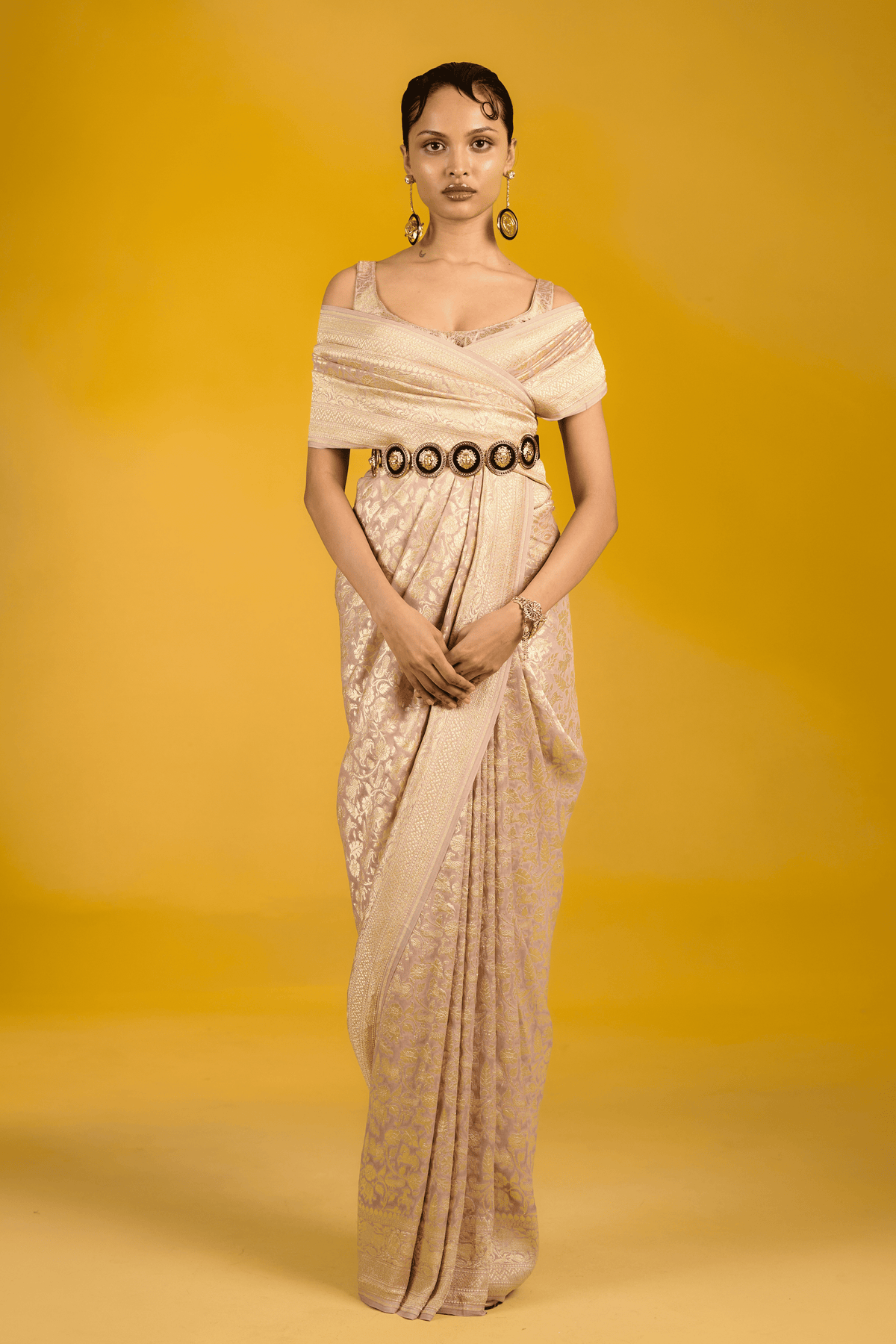 The Dusky Rose Saree