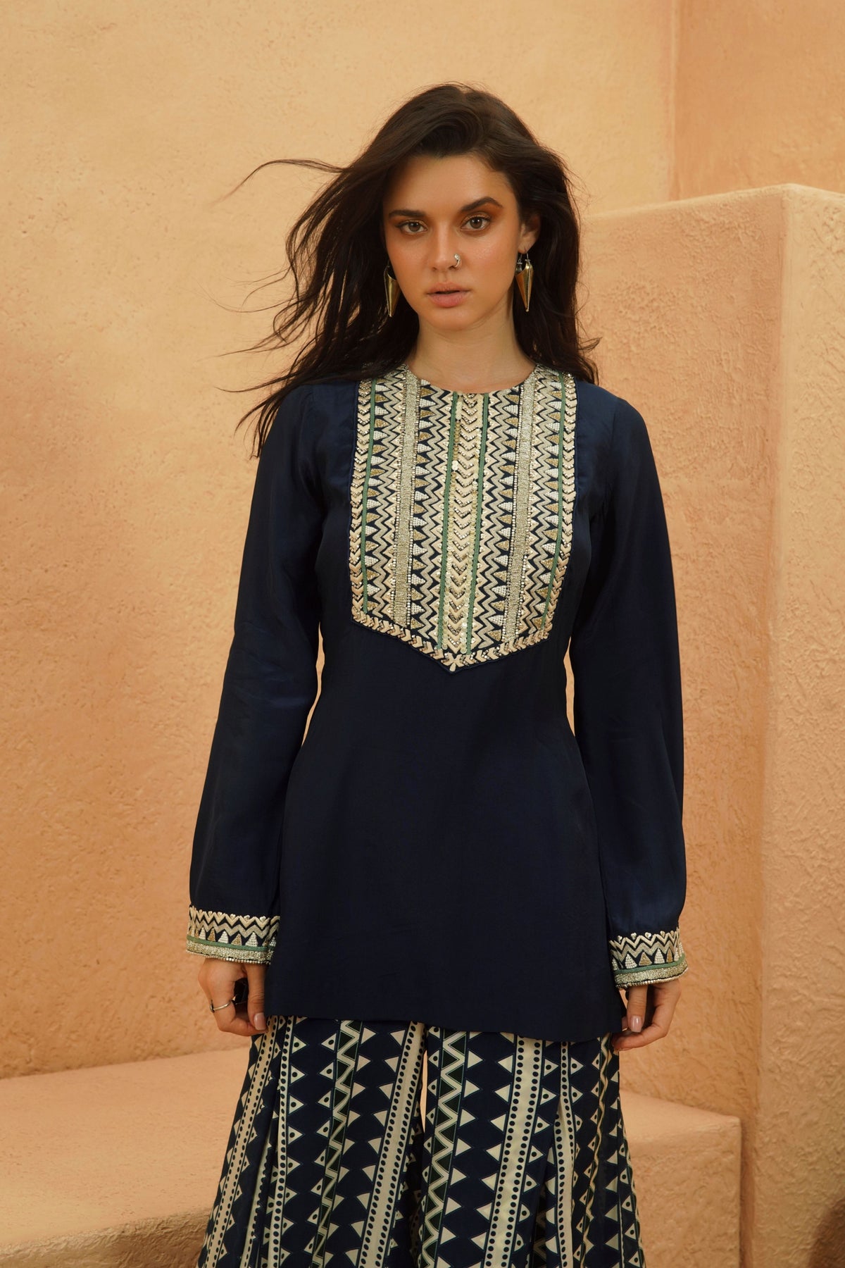Zahara Midnight Blue Kurta Set