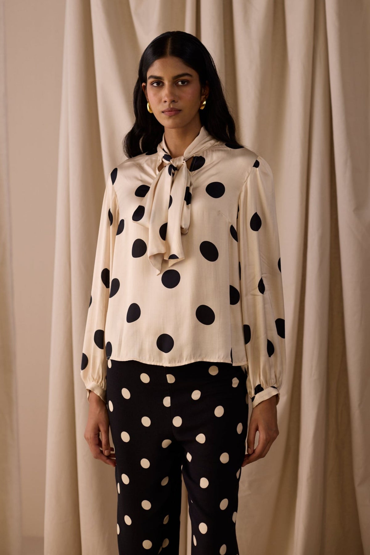 Cream Elegance Top