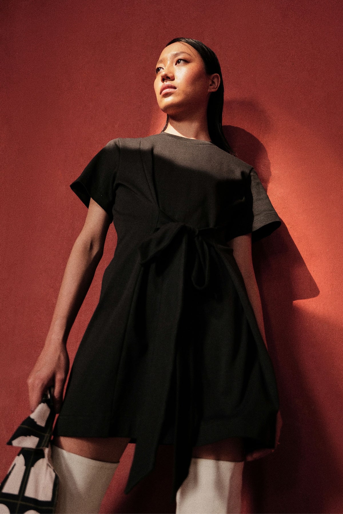 Bombay Jersey Dress in Charcoal