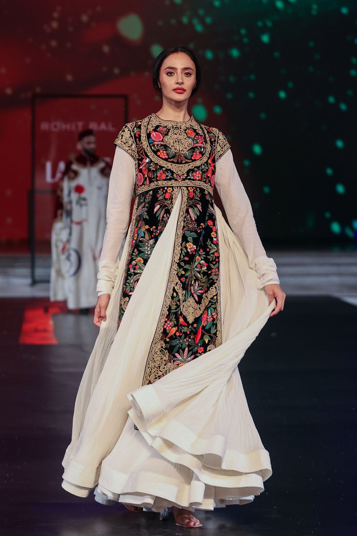 Velvet Chanderi Anarkali Set