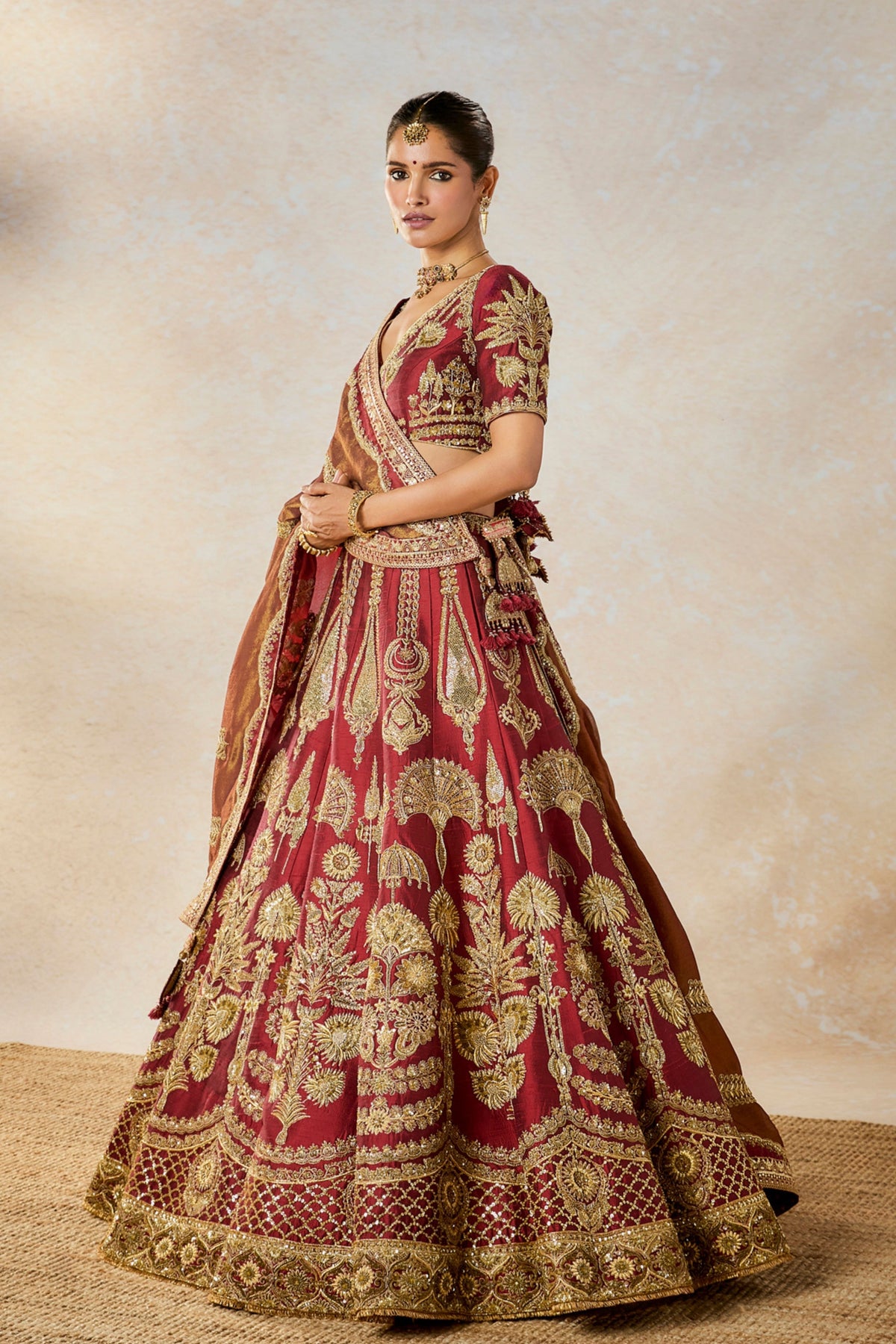 Cherry Gulab Lehenga Set