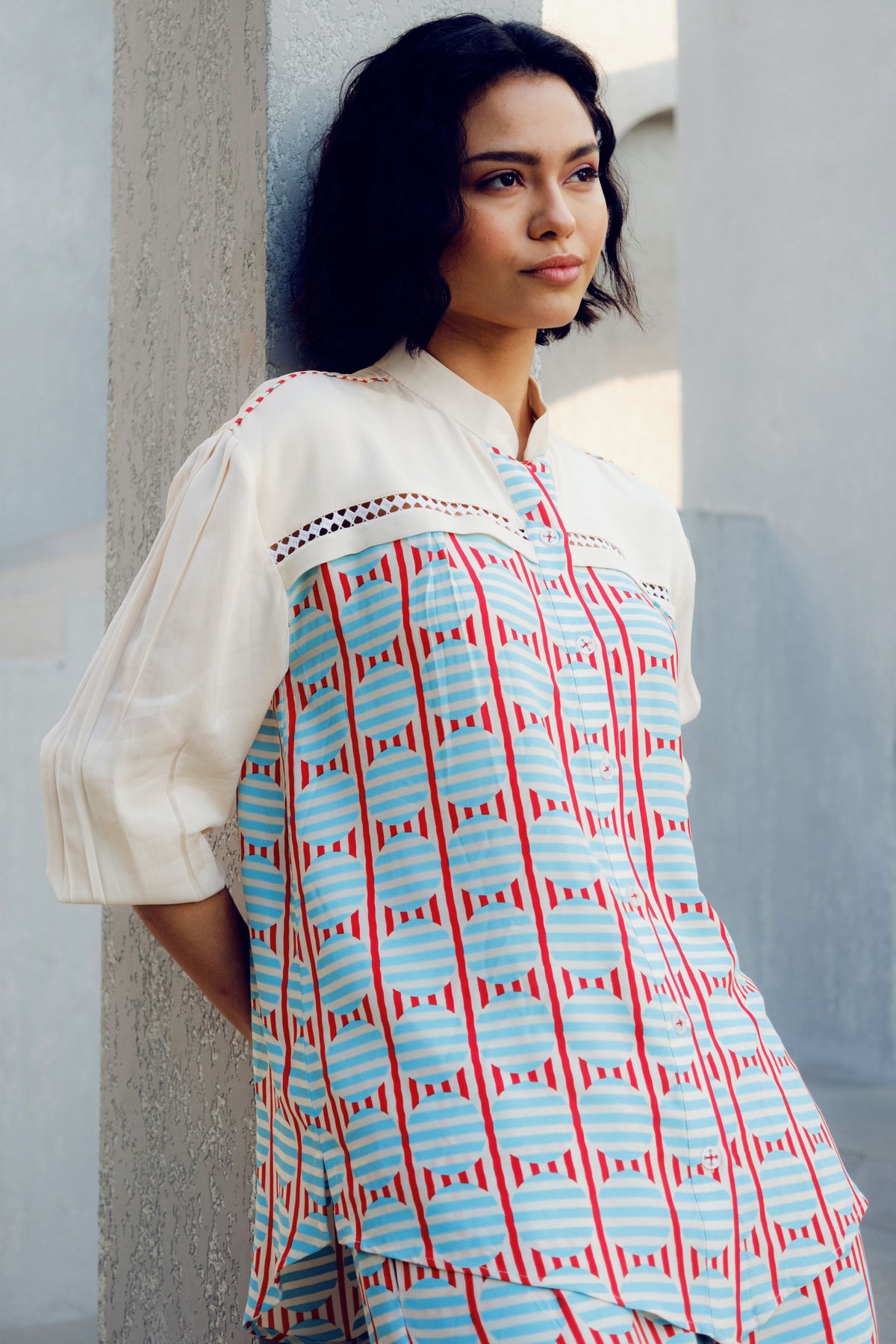 White Illusion Lace Shirt