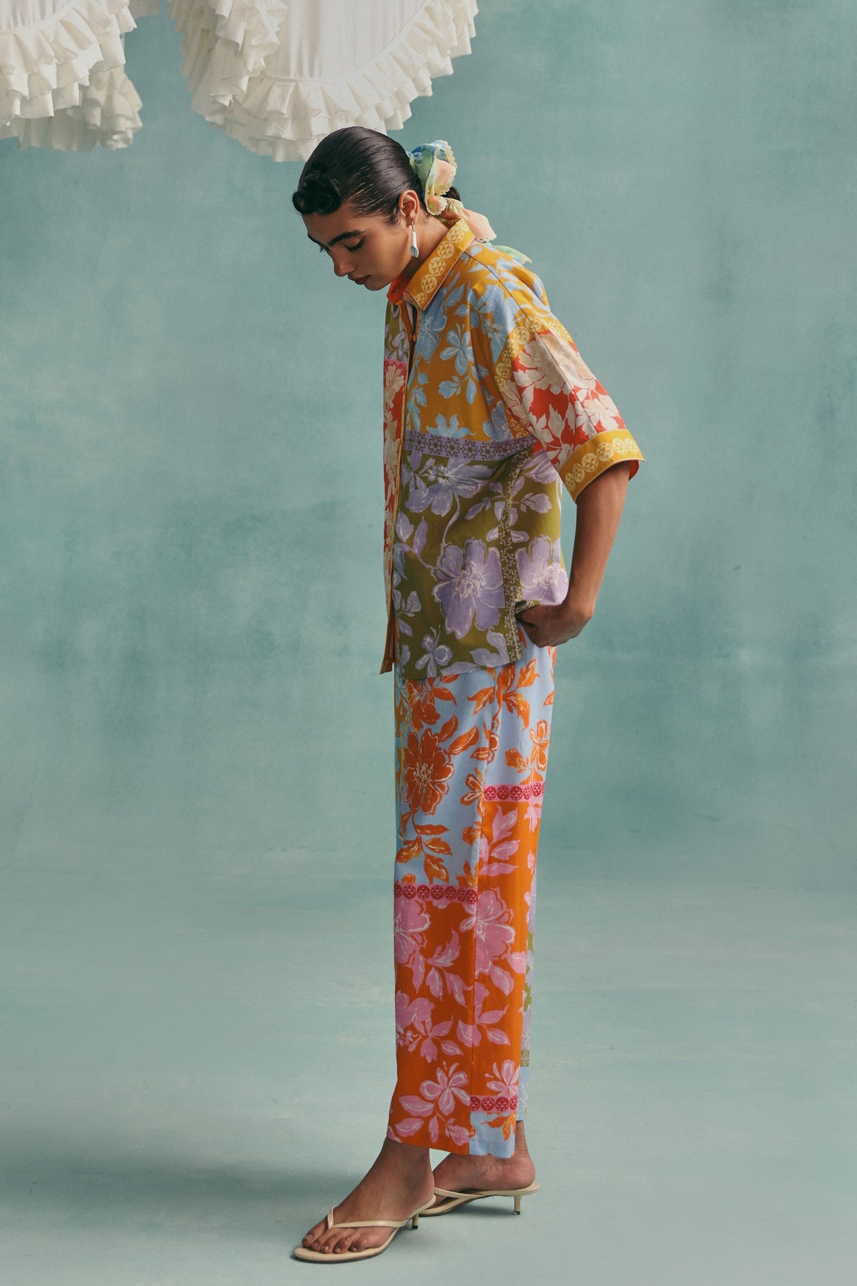 Patchwork Collared Co-ord Set