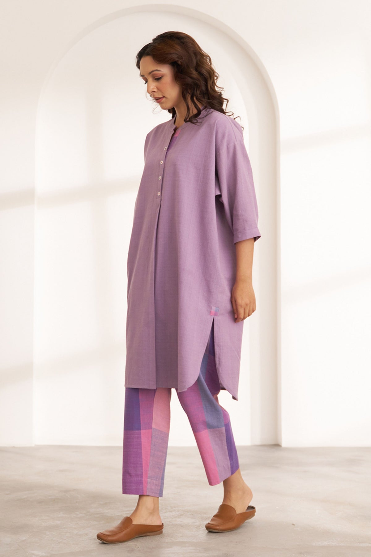 Lilac Anti-fit Tunic Set