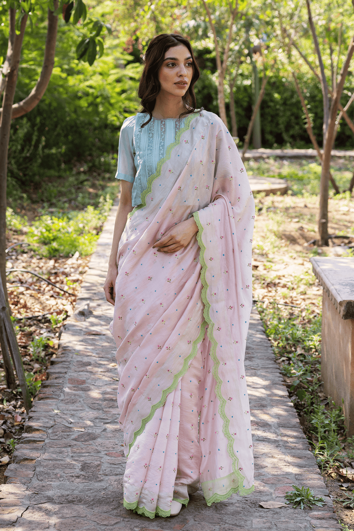 Love Note Pink Saree