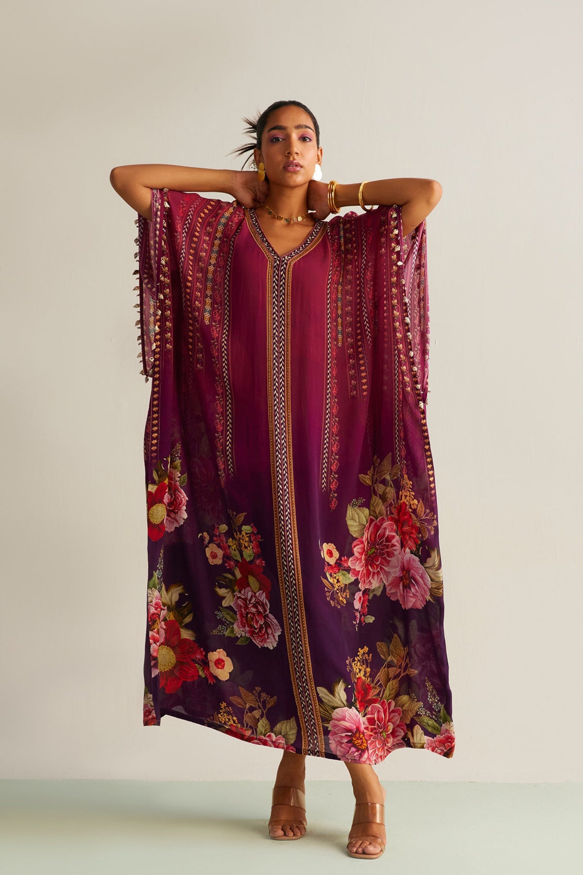 Ombre Floral Nayra Kaftan