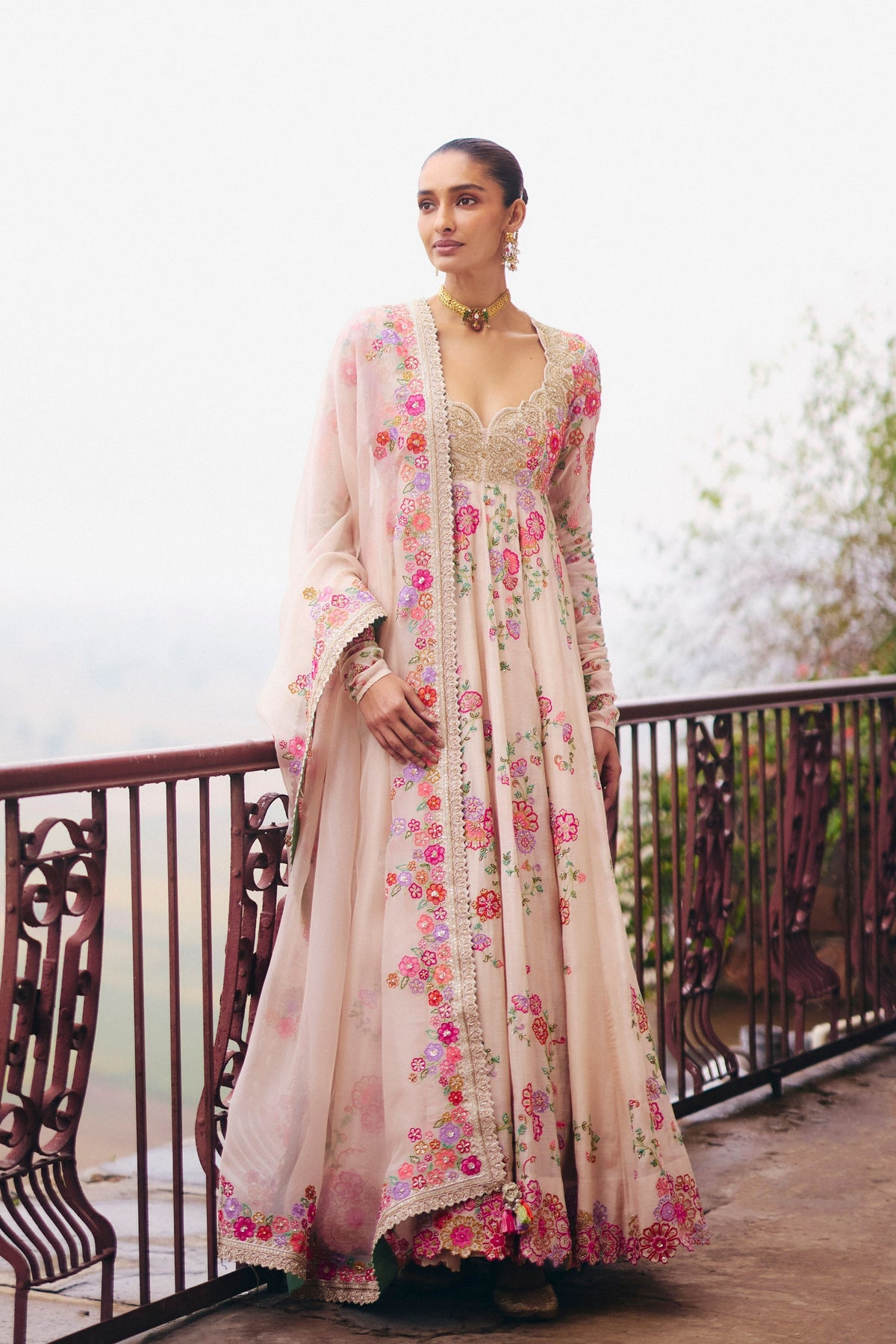 Valli Anarkali Set