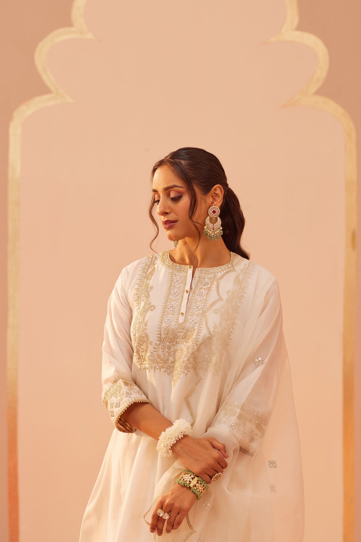 Aymra Ivory Kurta Set