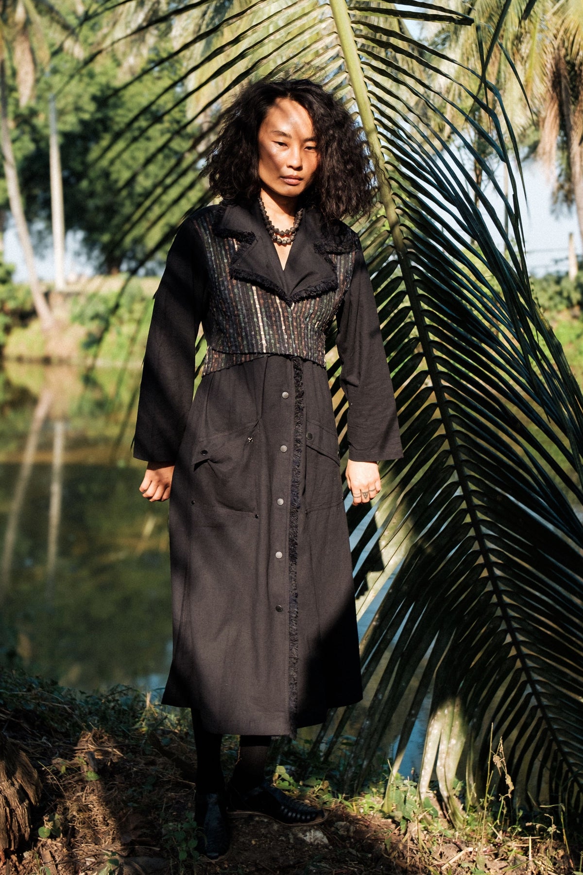 Copenhagen Black Green Trench