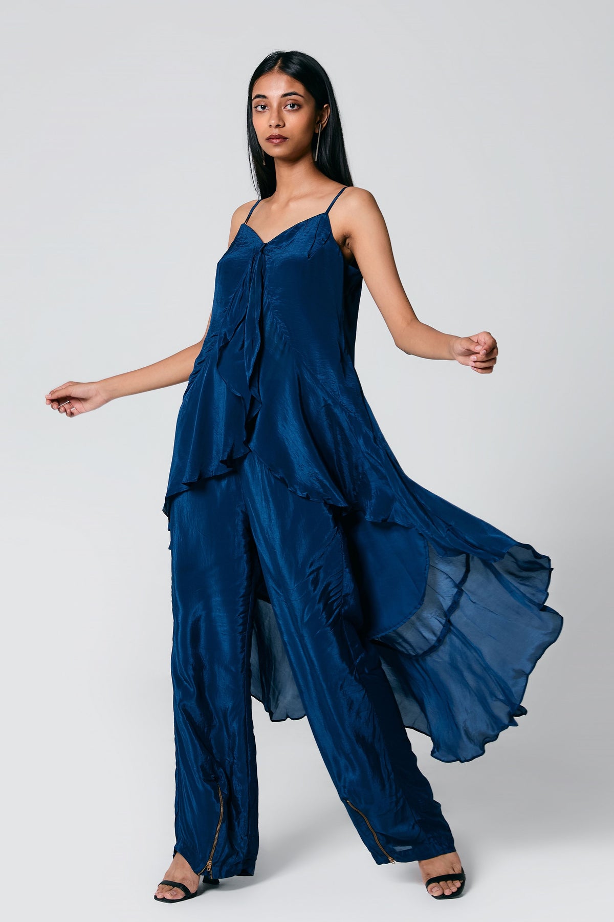 Ruffle High-Low Co-ord Set