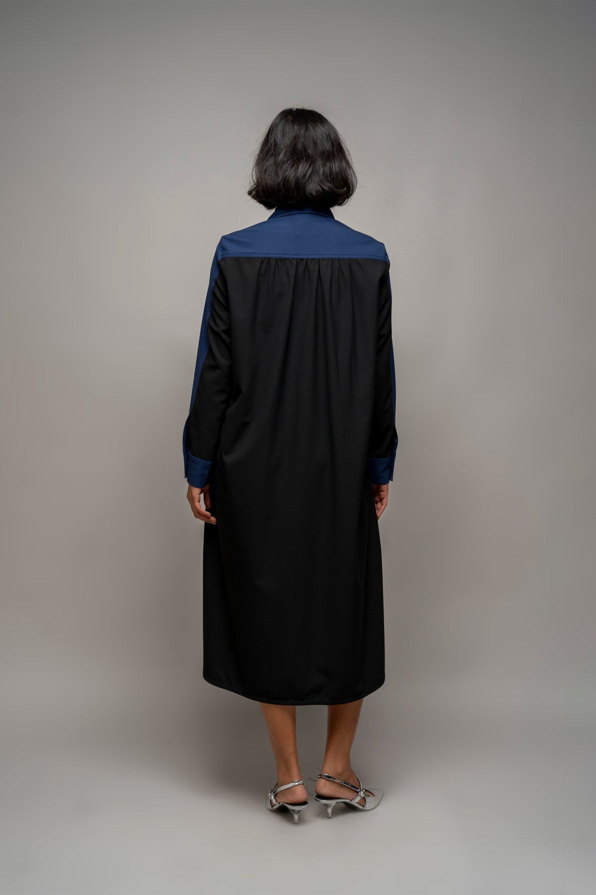 Pco Navy Shirt Dress