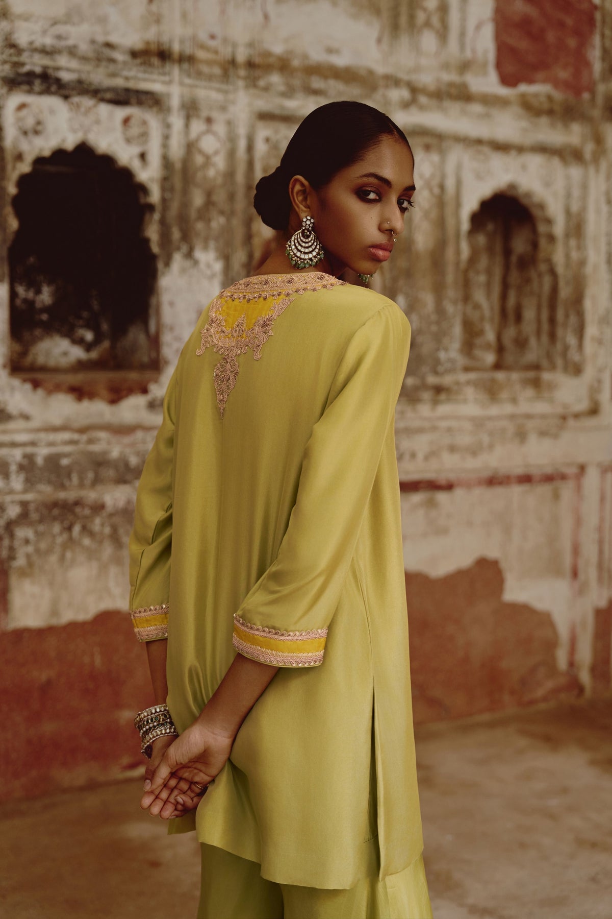 Sage Green Keri Sharara Set