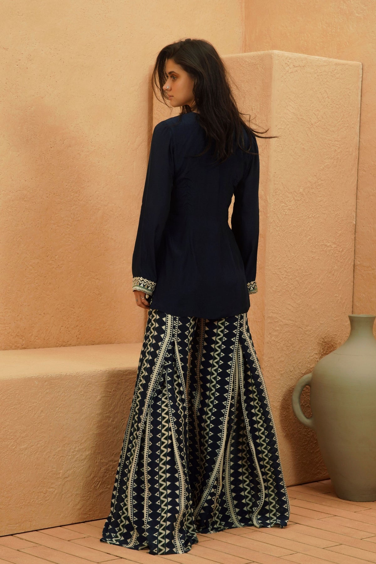 Zahara Midnight Blue Kurta Set