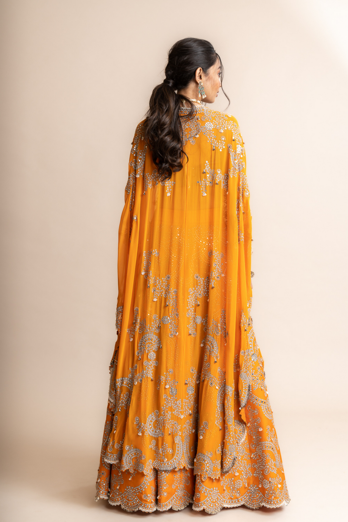 Orange Lehenga Set