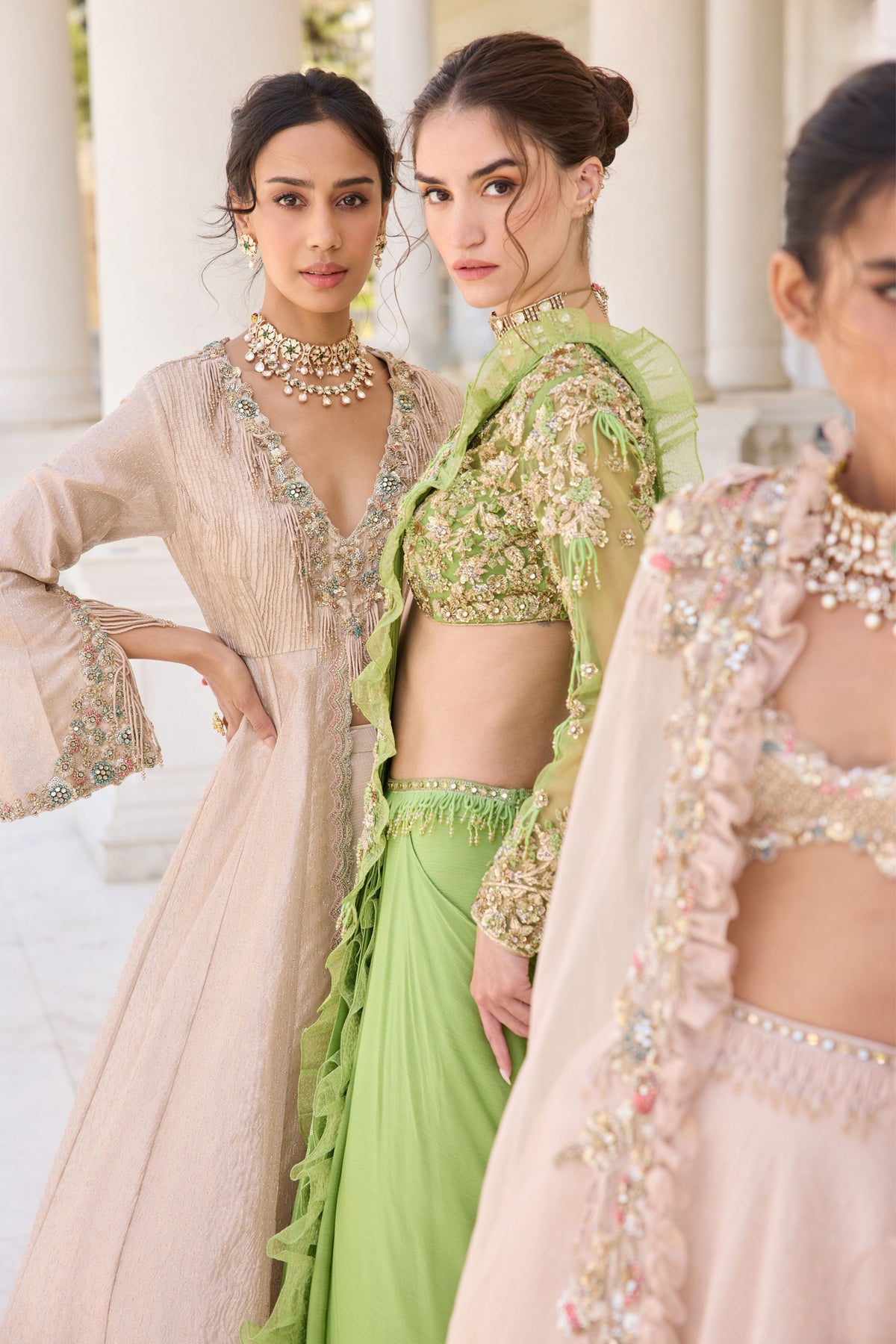 Lutus Draped Saree Set