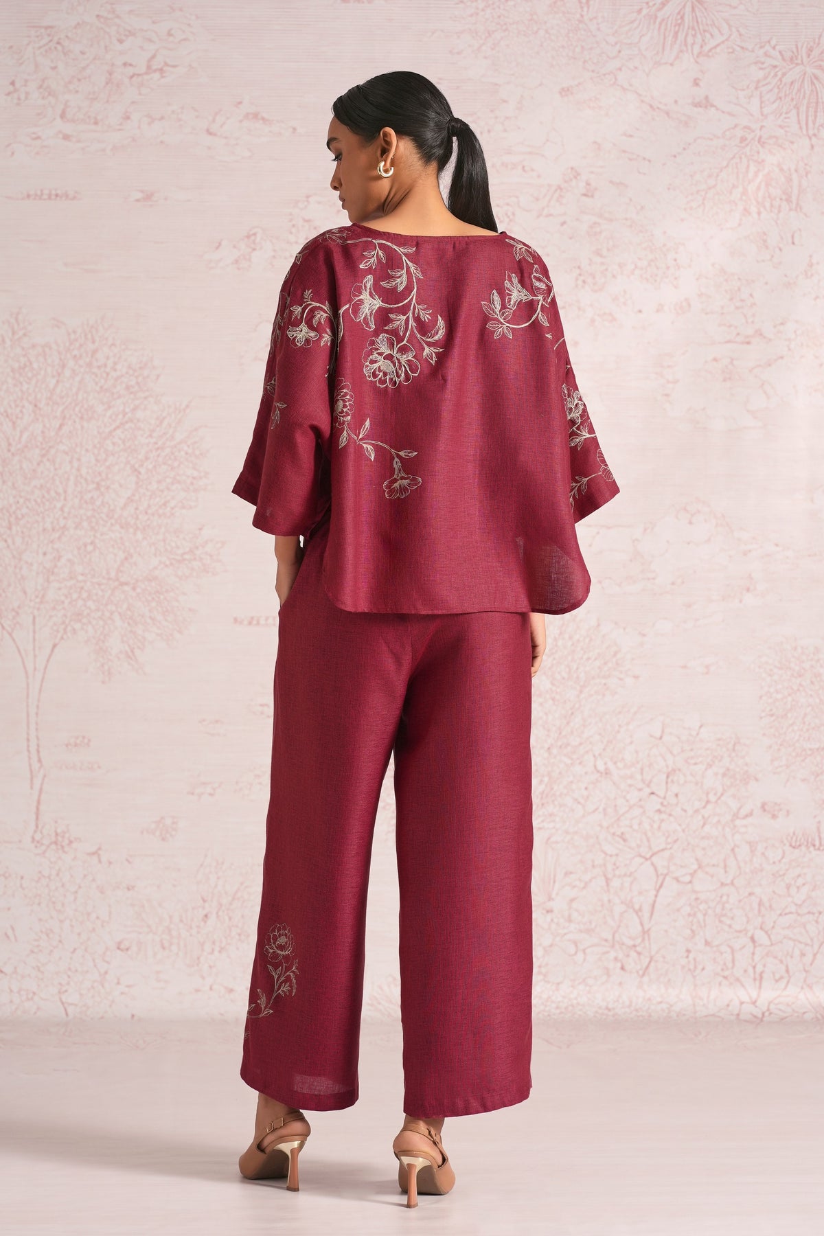Bloomscape Merlot Co-ord Set