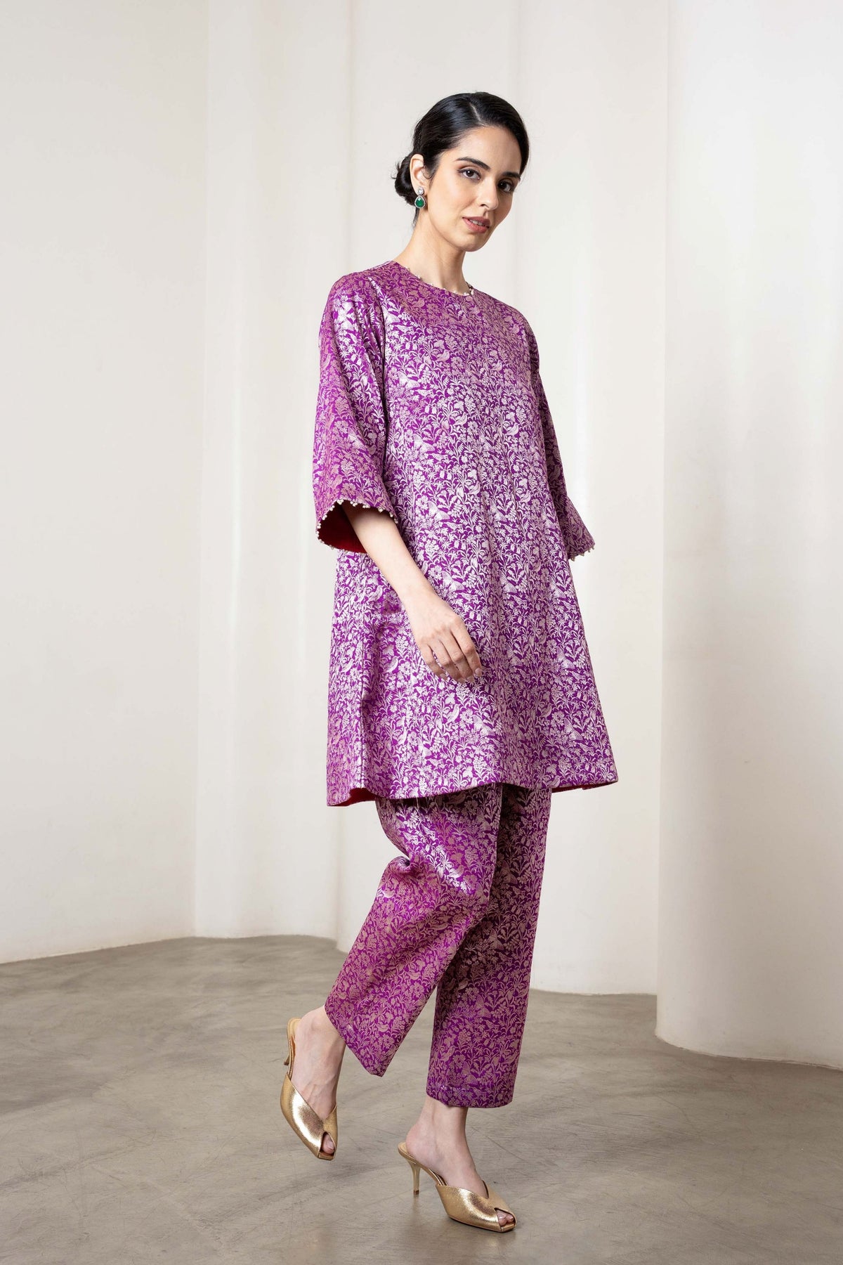 Sonal Purple Kurta Set