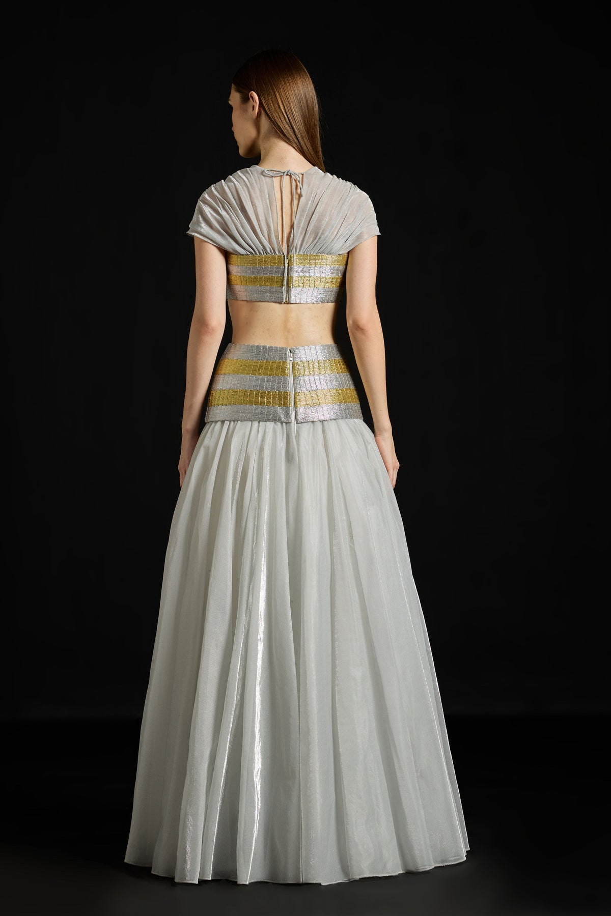 Zari Striped Metallic Ensemble