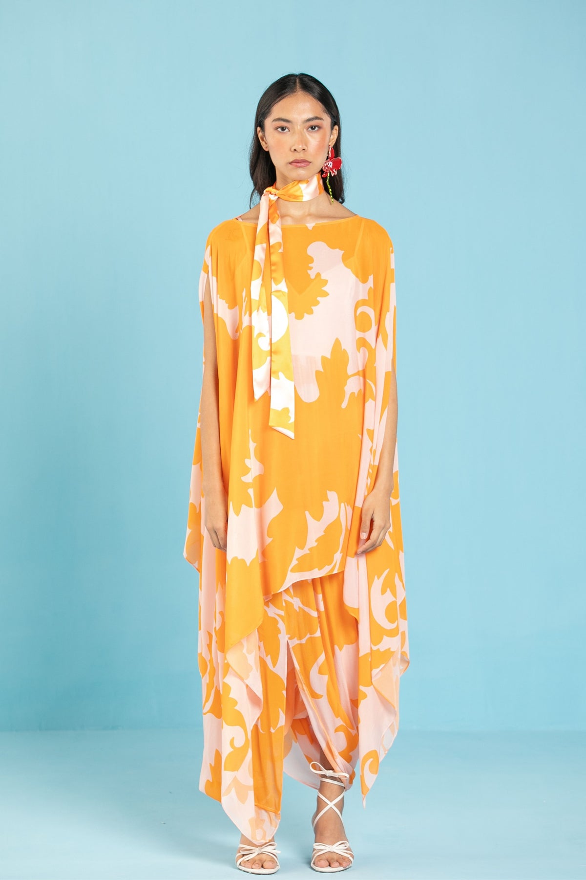 Orange Kaftan Dress