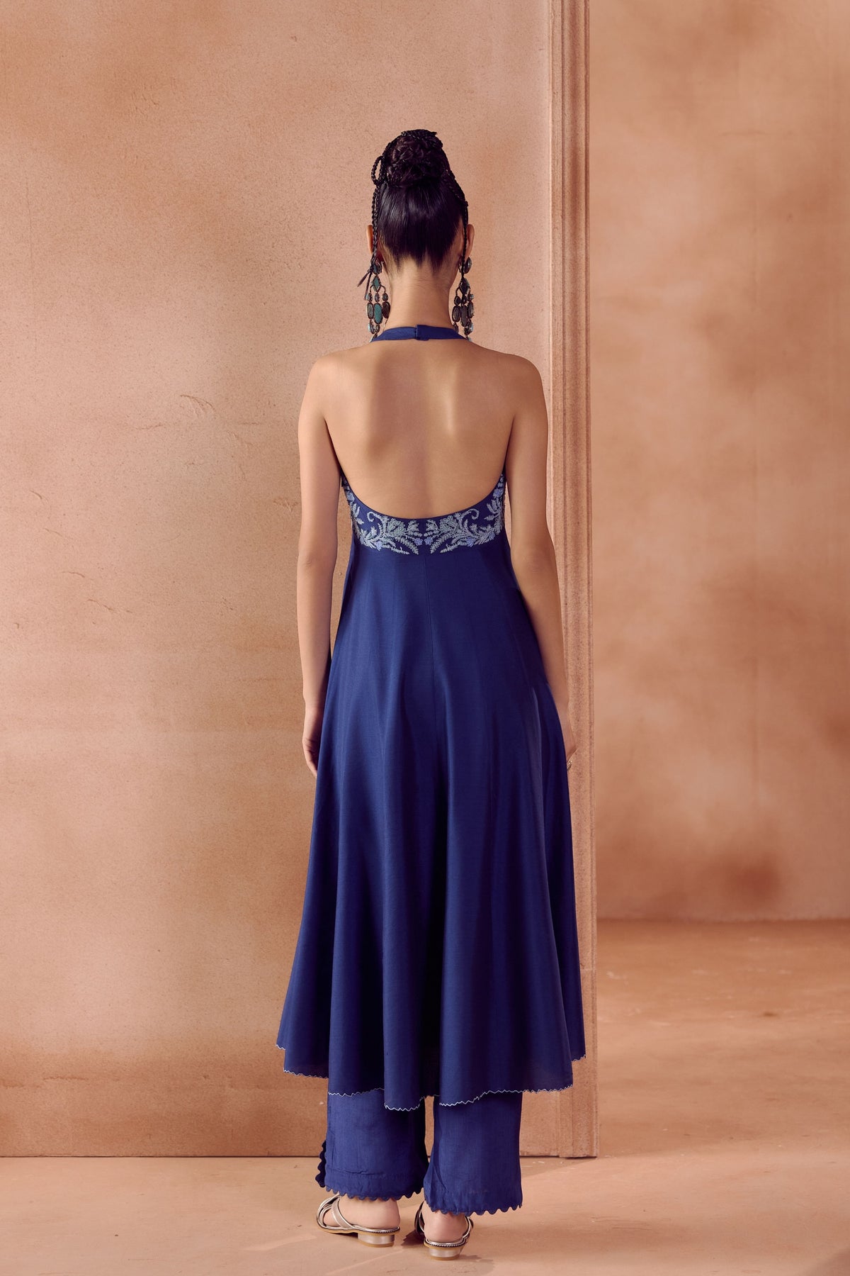 Blue Anarkali Set