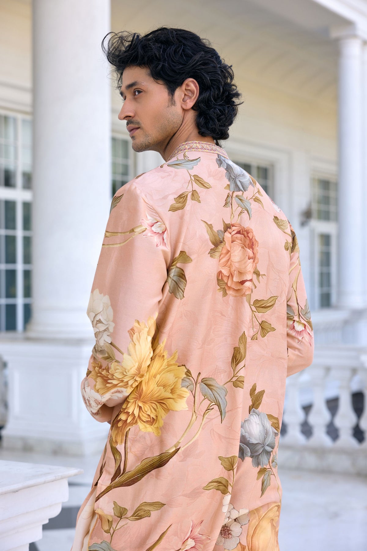 Faiza Vintage Floral Kurta Set