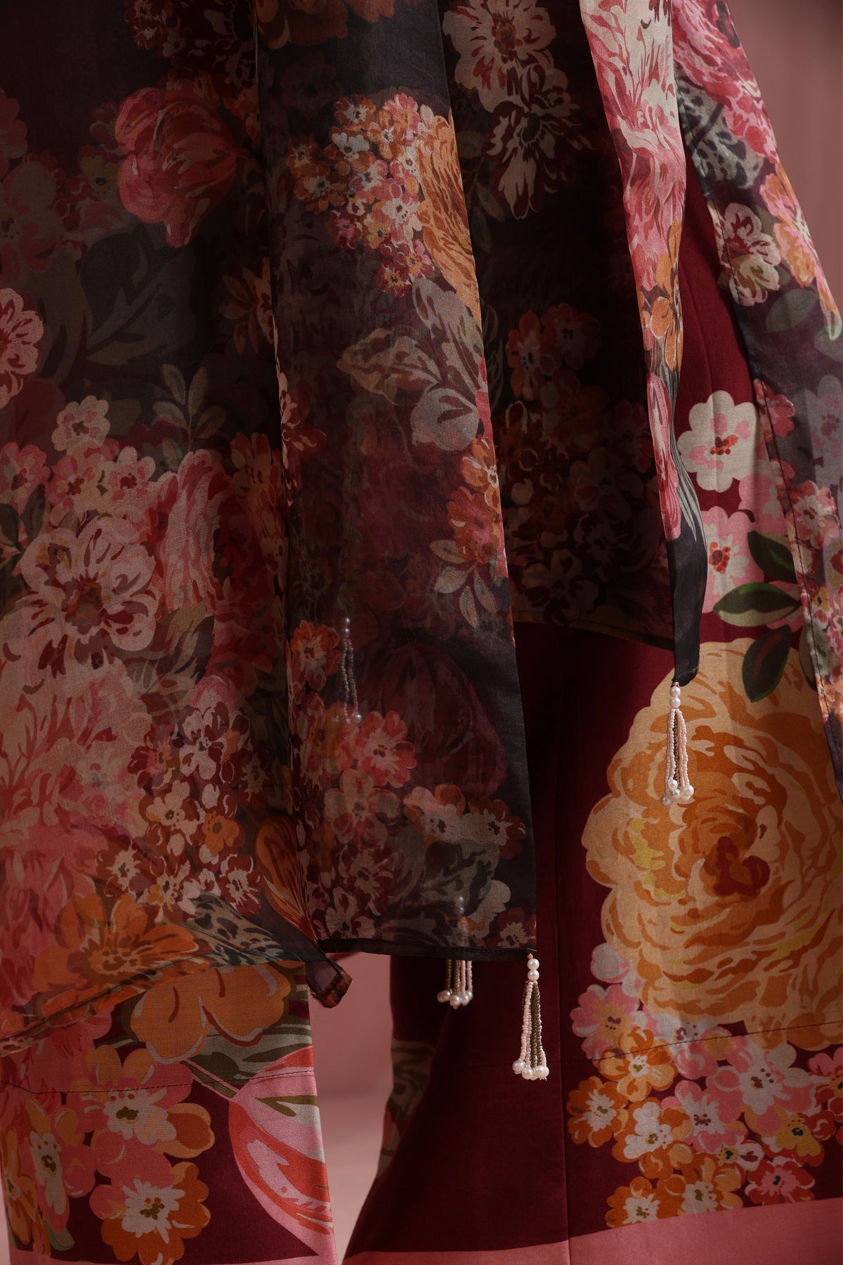 Chanderi Jacket Set