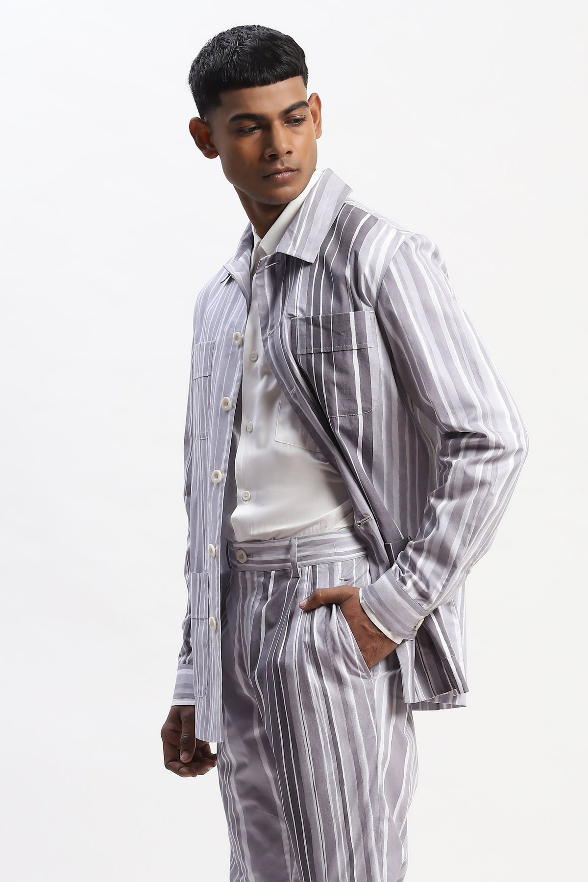 Watercolour Stripes Jacket