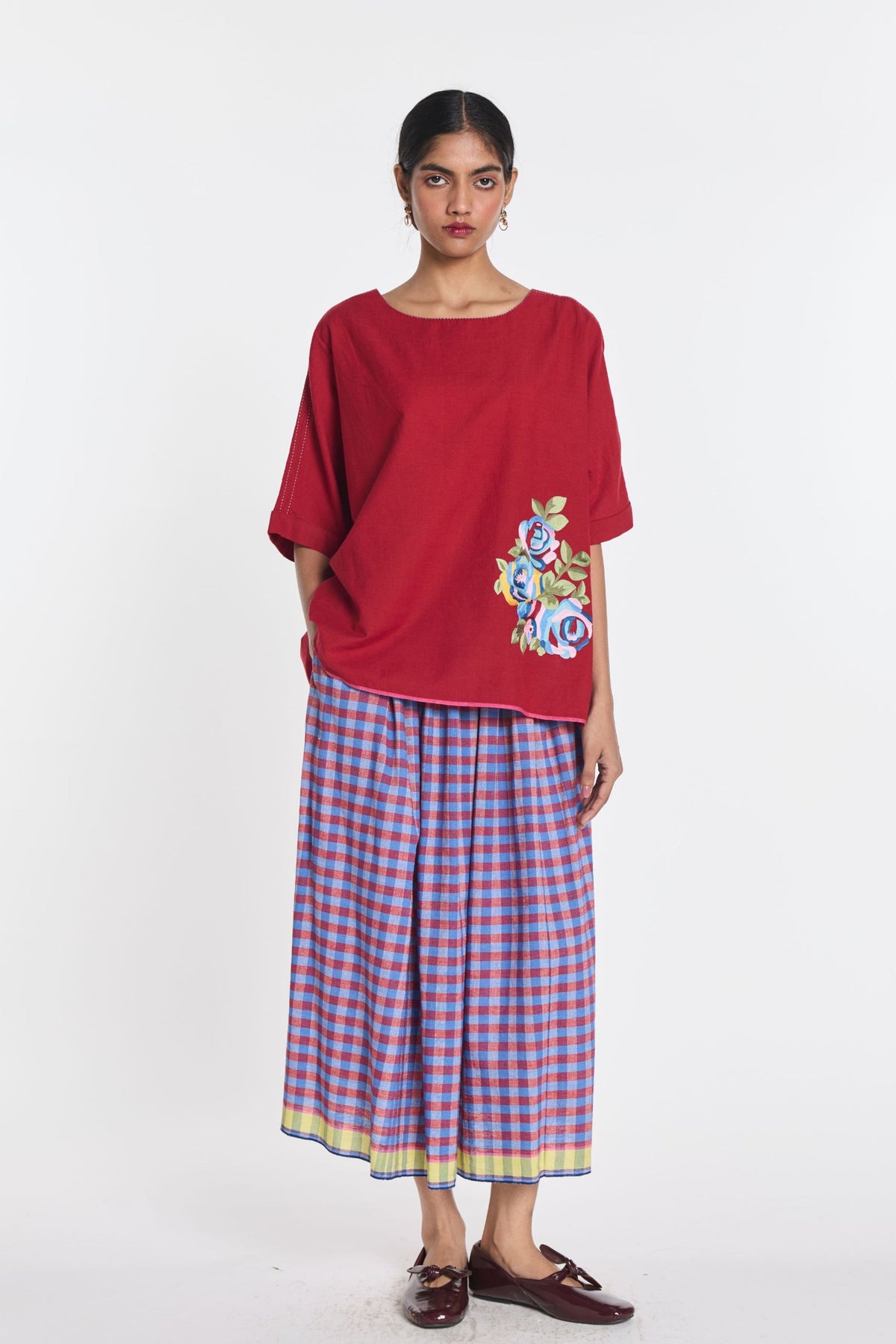 Azurea Mauve Elasticated Skirt