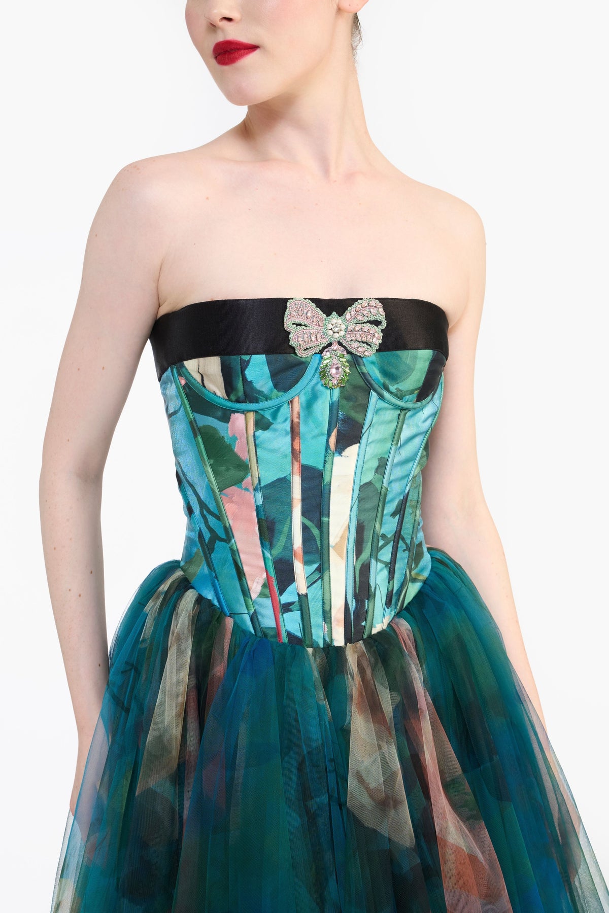 Panelled Corseted Midi