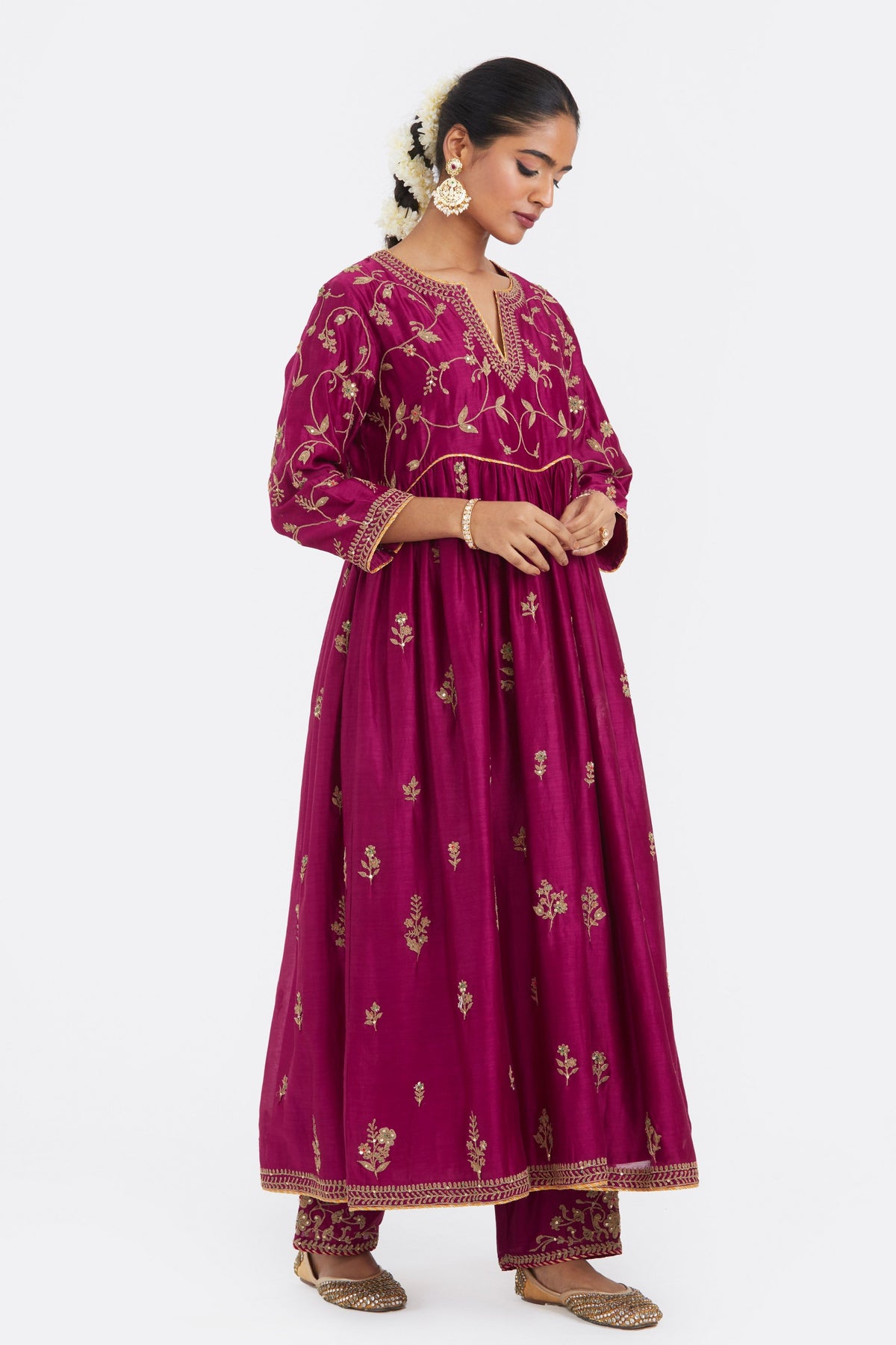 Deep Fuchsia Kurta Set