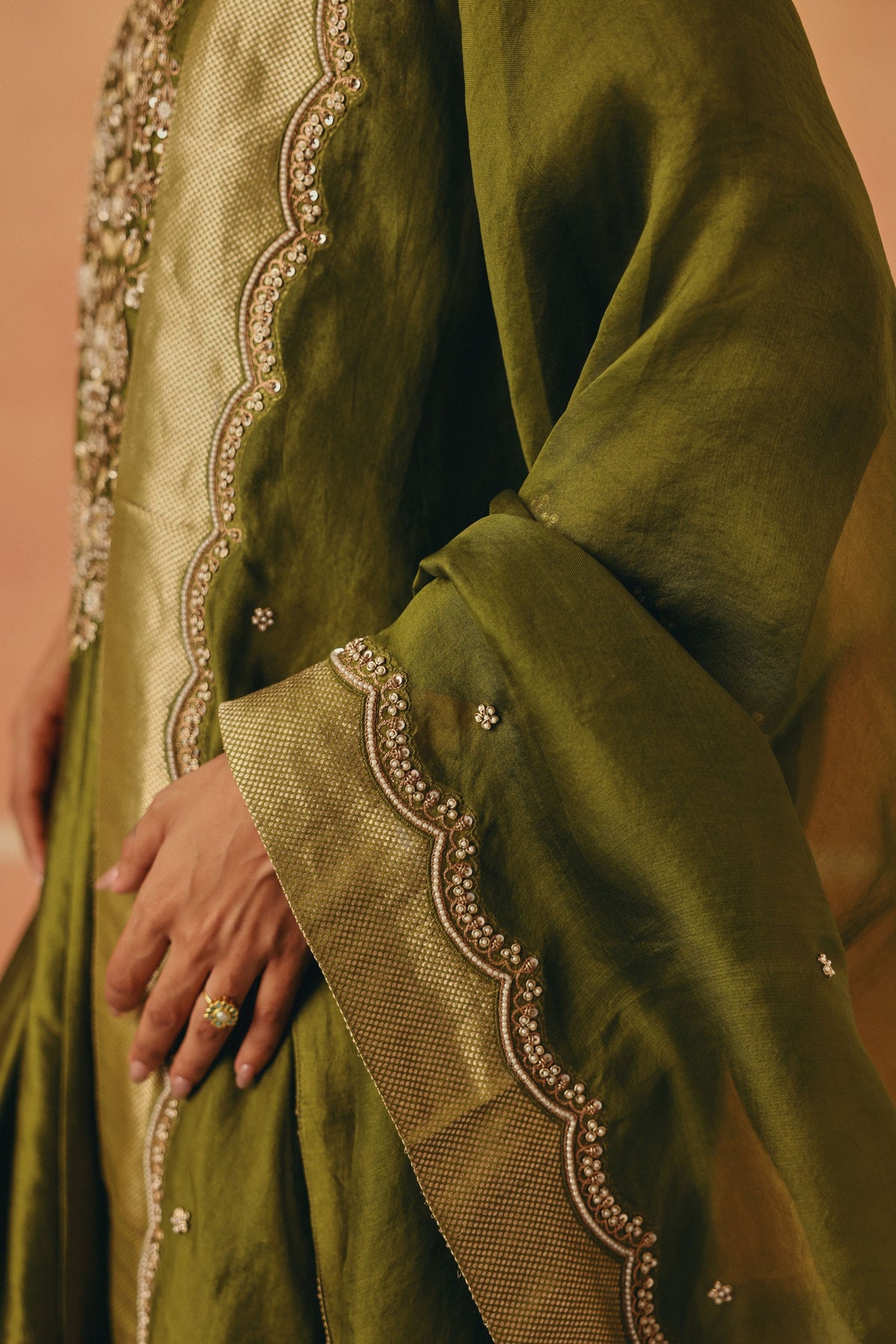 Bagh Mehndi Anarkali Set