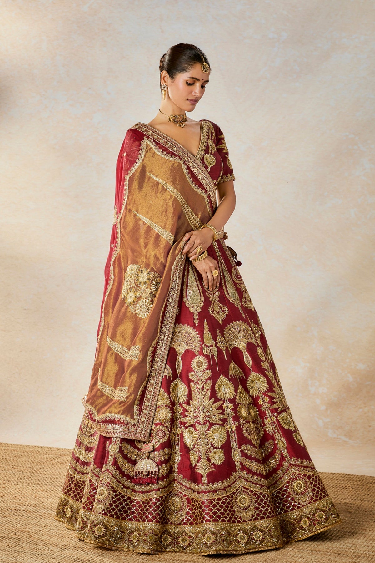 Cherry Gulab Lehenga Set