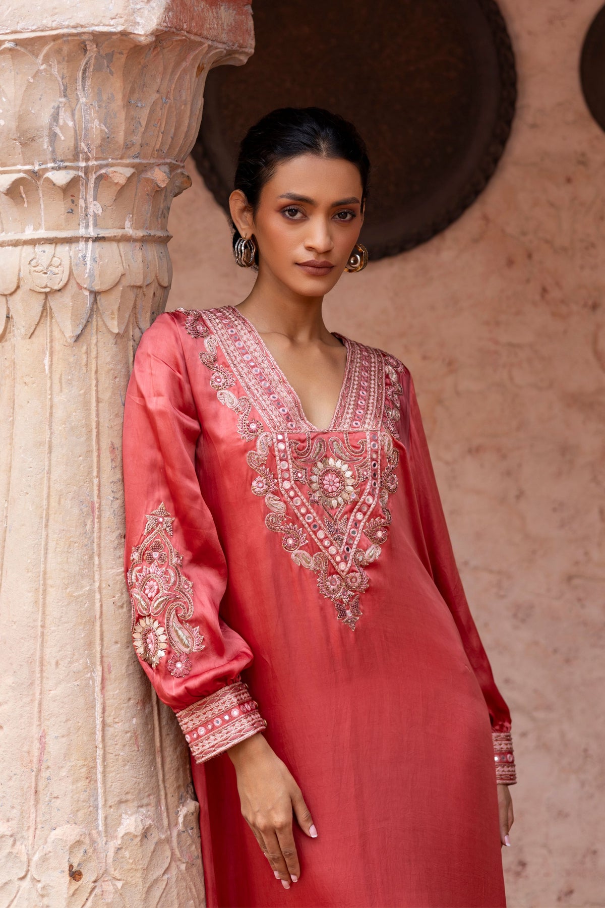 Watermelon Red Kaftan