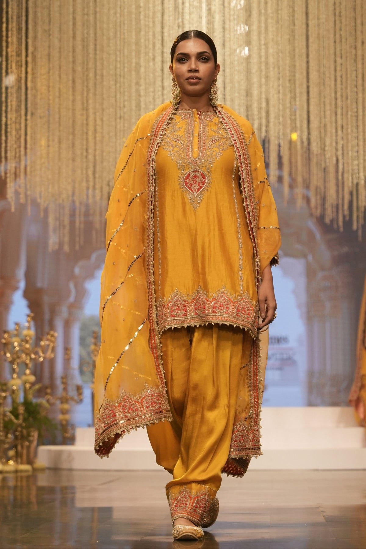 Mustard Kurta Set