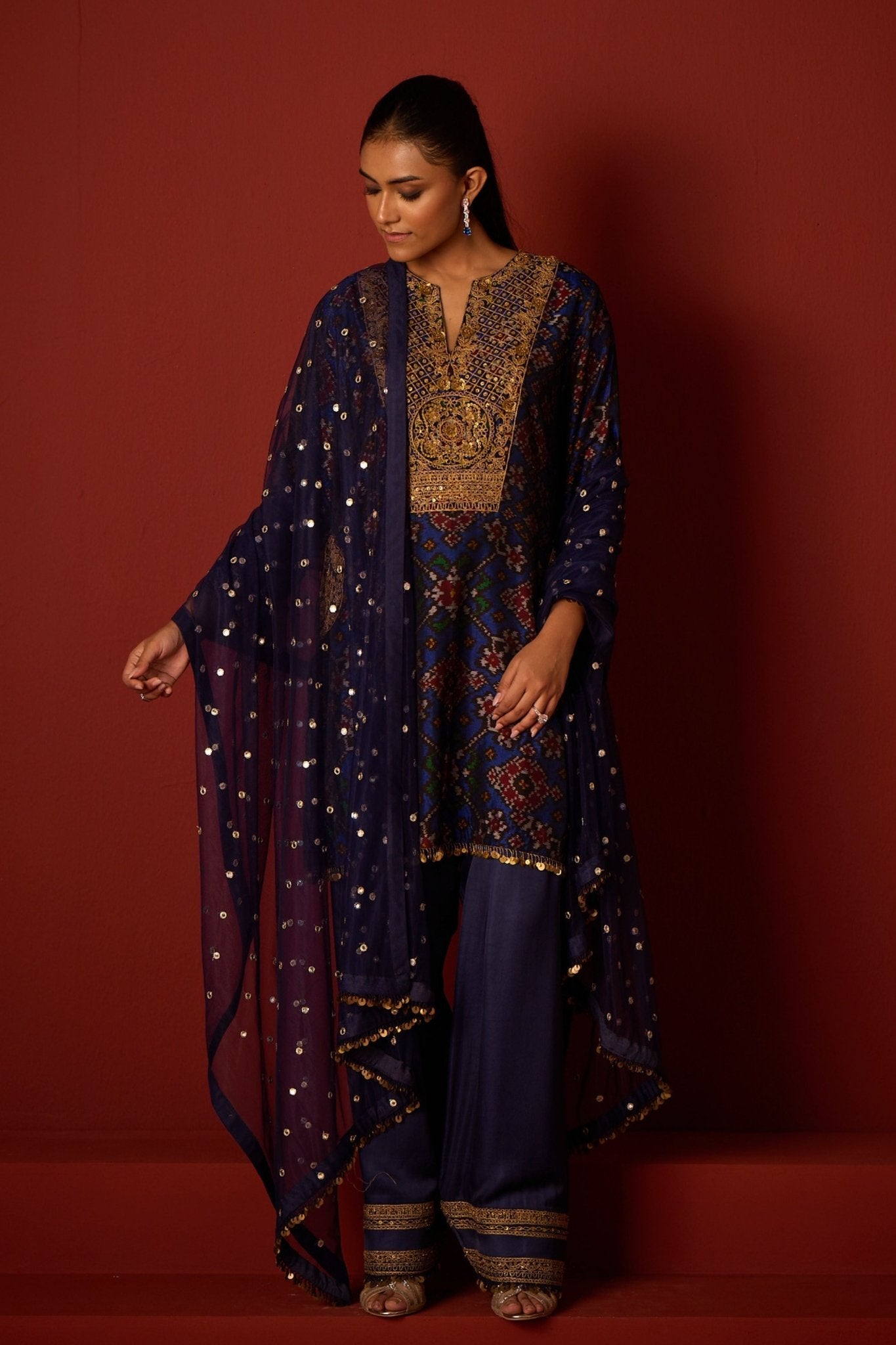 Tulle Aari Mirror Dupatta - Twenty Nine - Elahe