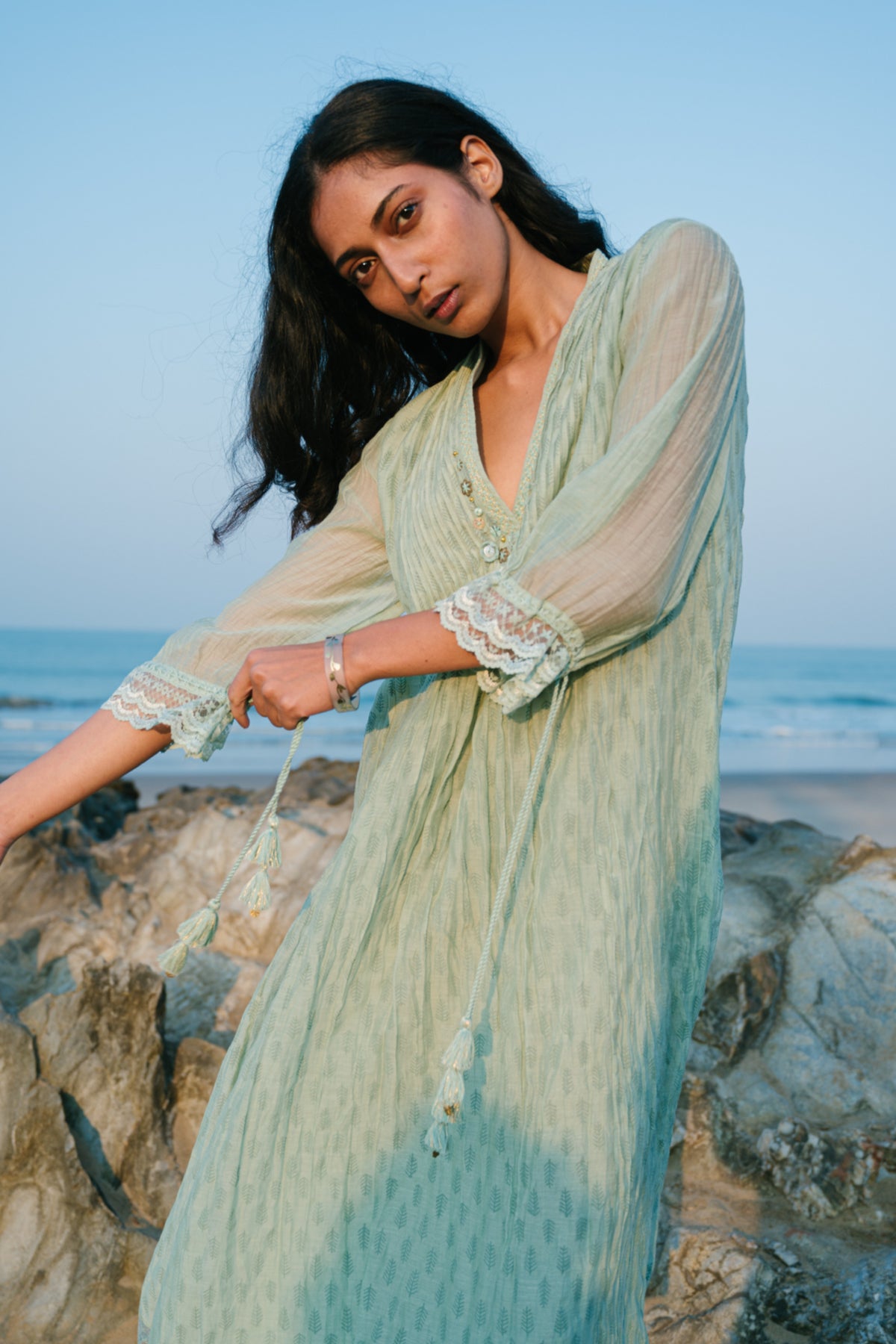 Green Lily Tunic