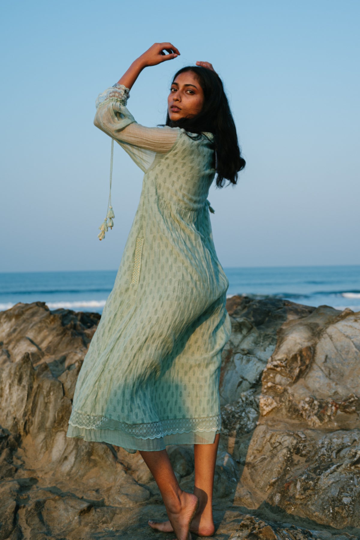 Green Lily Tunic