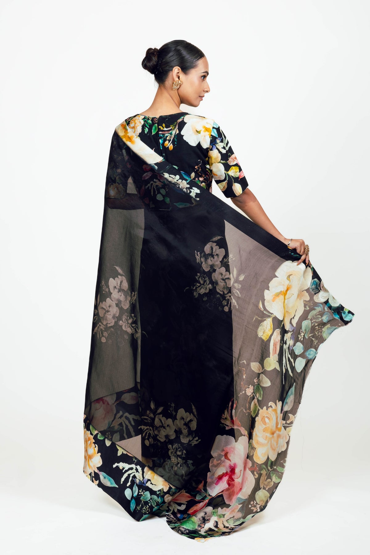 Julie Black Organza Saree