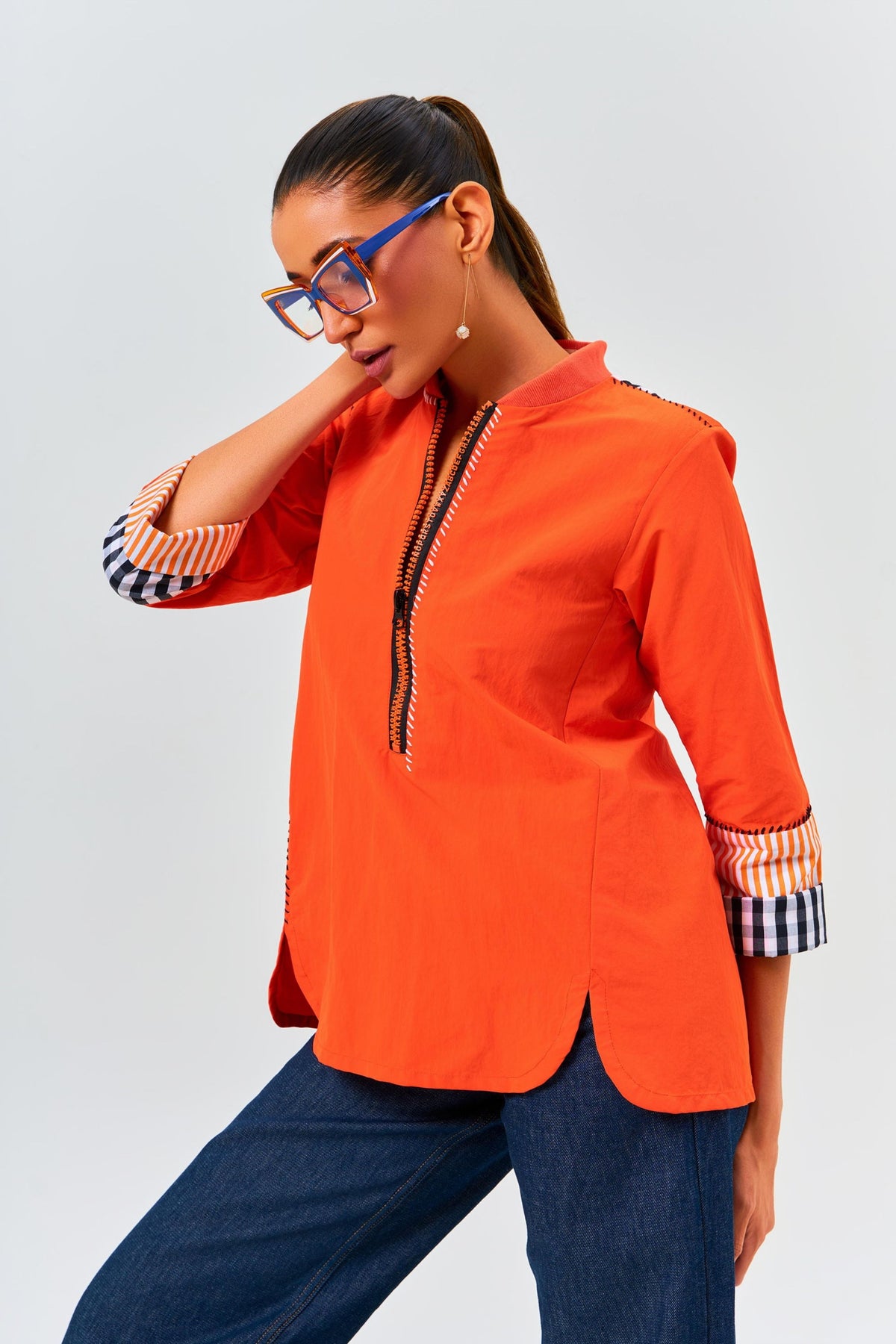Orange Toriq Shirt