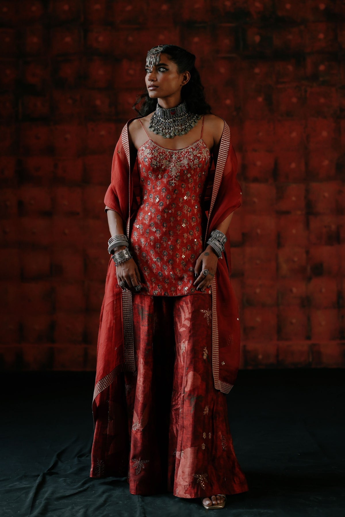 Brick Red Kurta Set