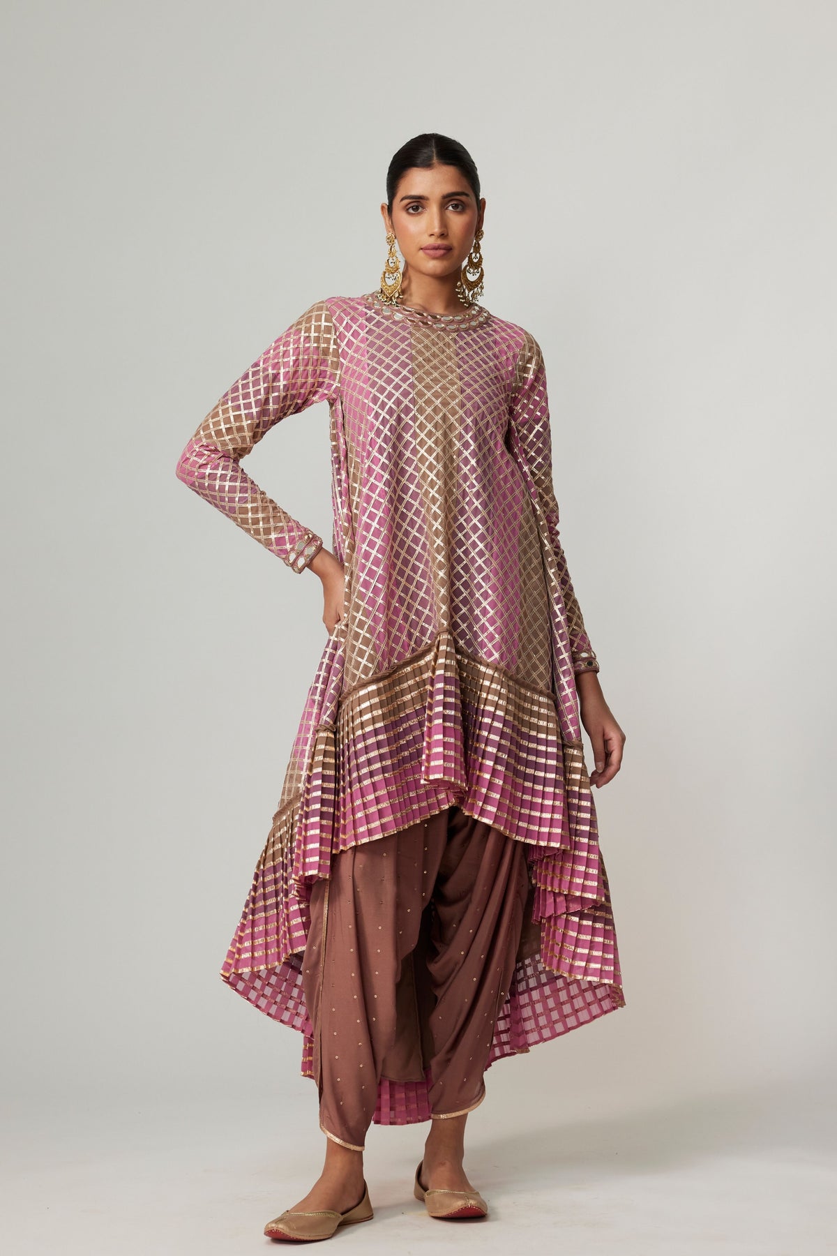 Mud Mauve Multicolor Kurta Set