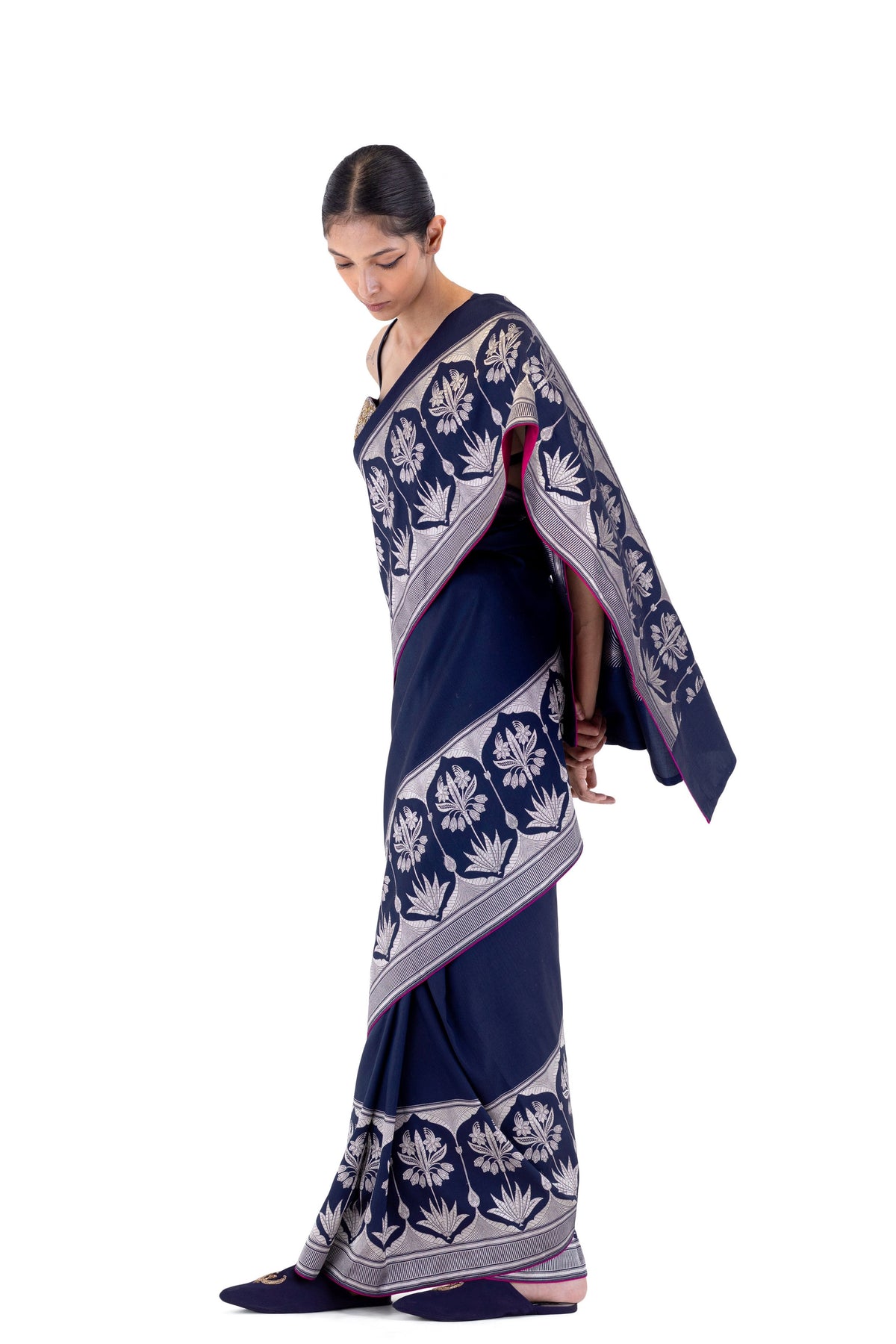Kankrel Blue Saree