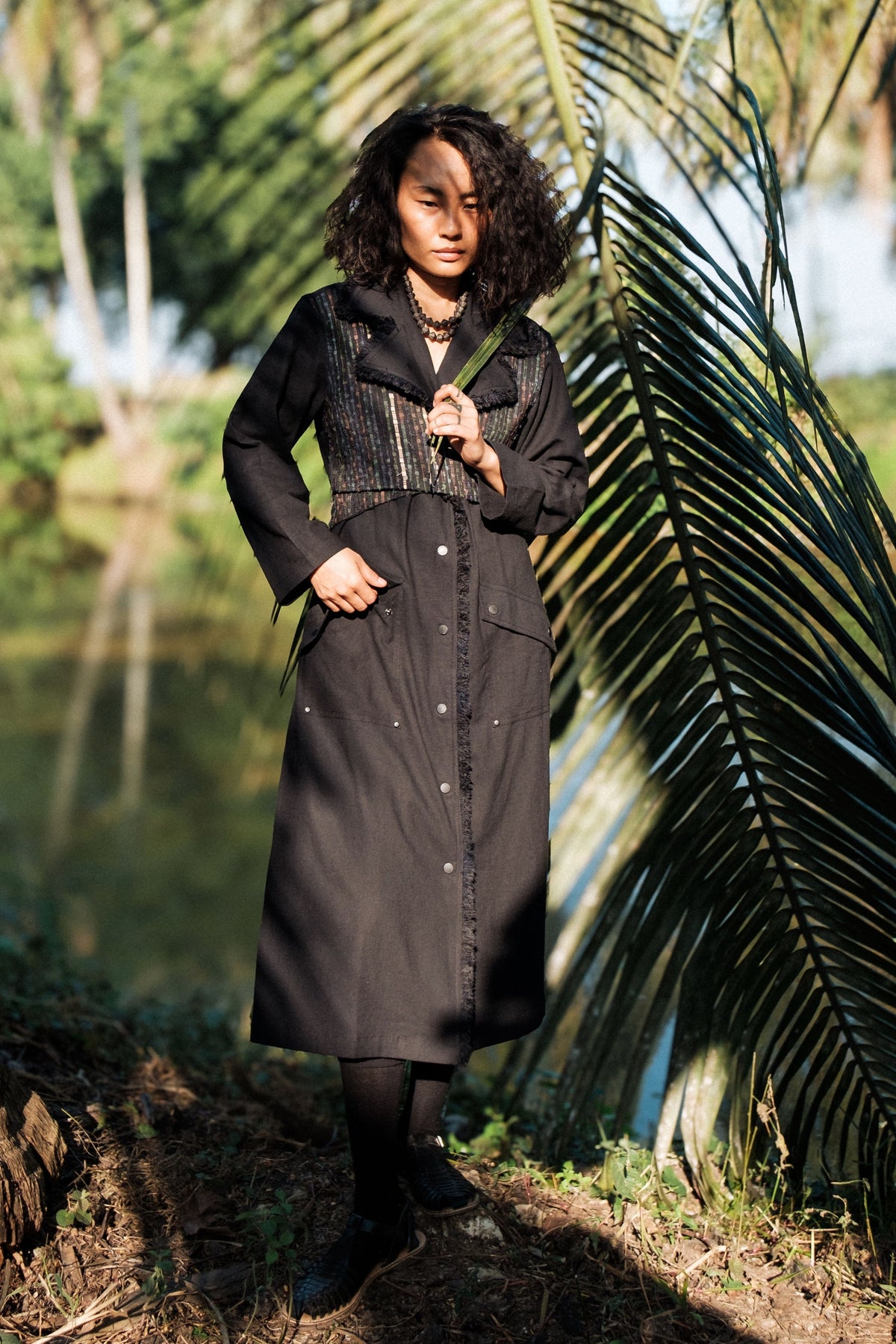 Copenhagen Black Green Trench
