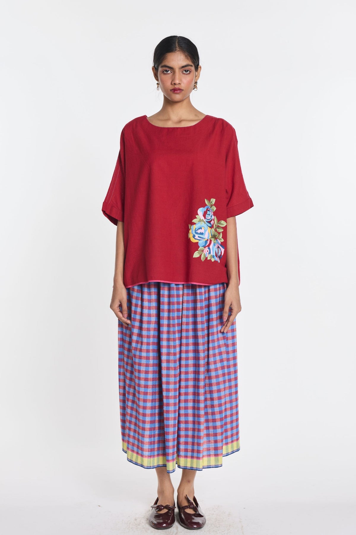 Azurea Mauve Elasticated Skirt