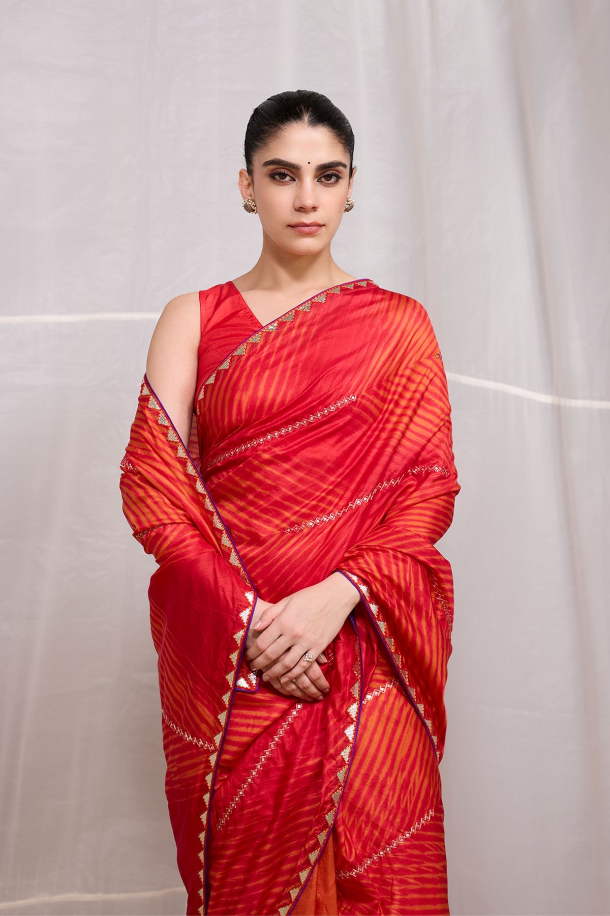 Red Dori Saree