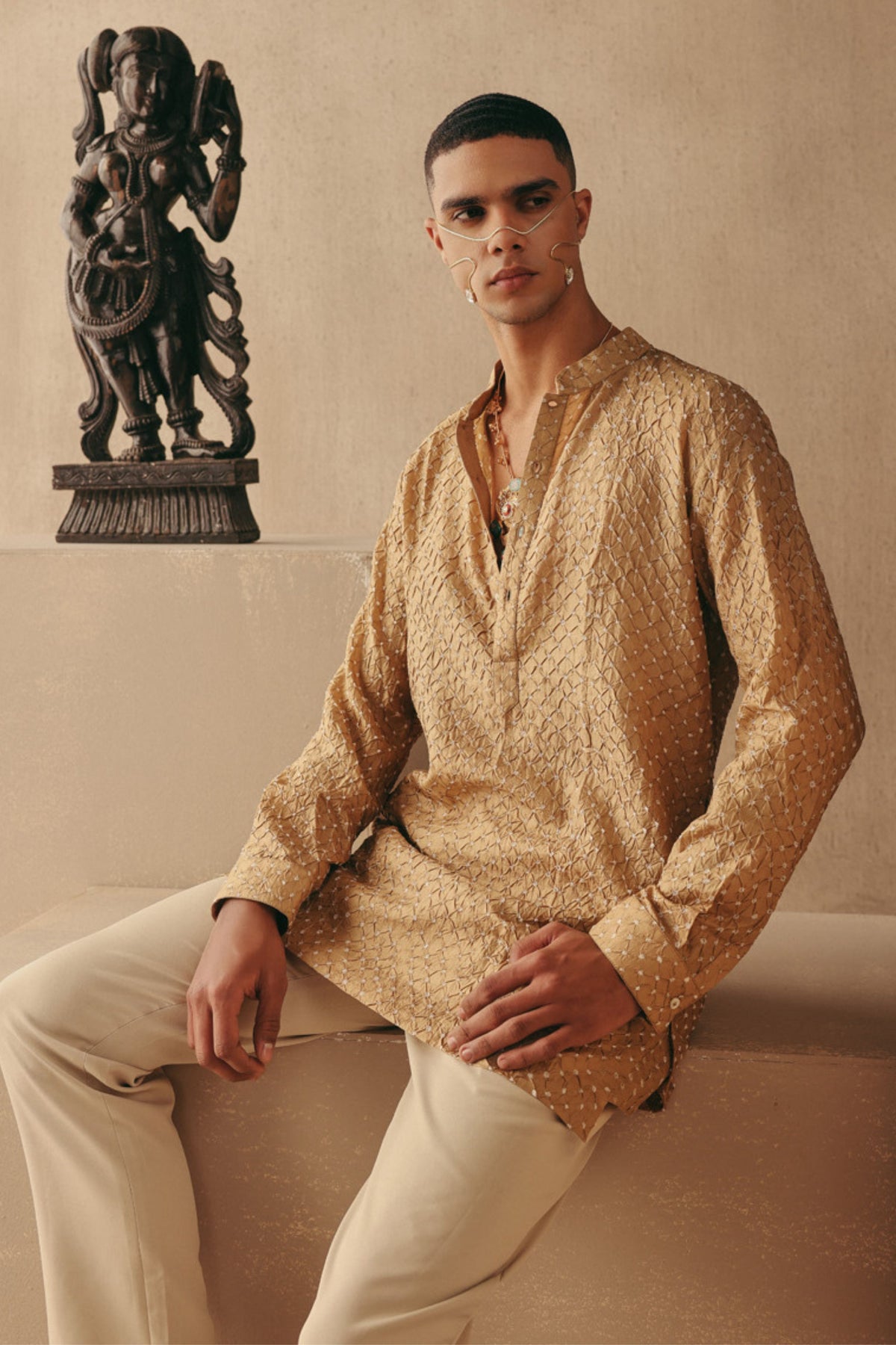 Bandhani Short Kurta